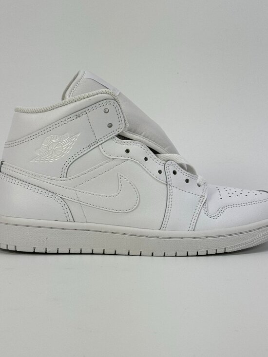Air Jordan 1 Mid \'Triple White\' 554724-136 Multi Size main image 6